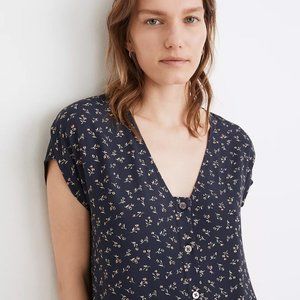 NWT Madewell Easy Midi Dress in Spring Fling